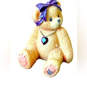 Cherished Teddies February Birthstone Bear